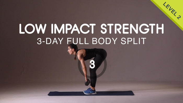 Entrenamiento de fuerza de bajo impacto dividido en 3 días: entrenamiento #3
