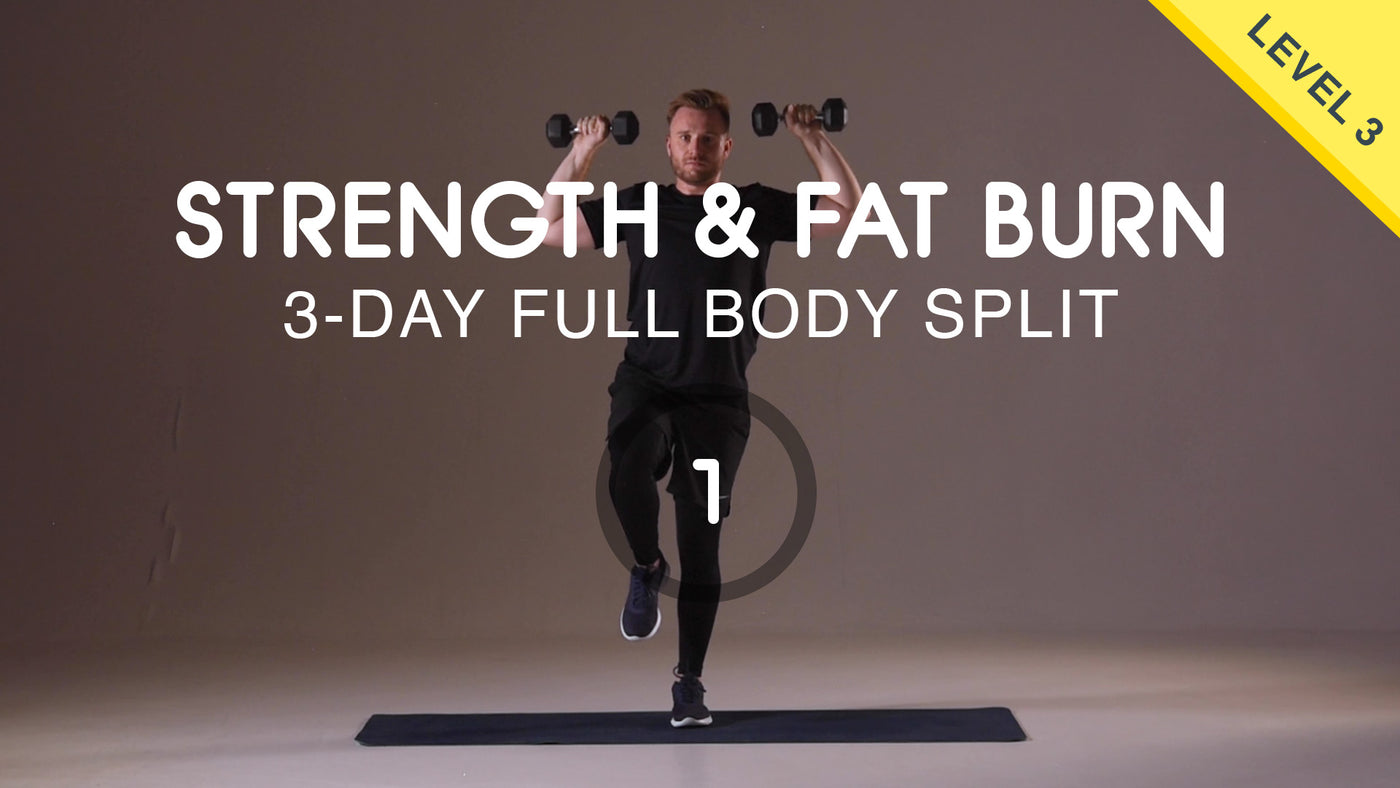 3-Day Split for Strength Gains & Fat Burn 