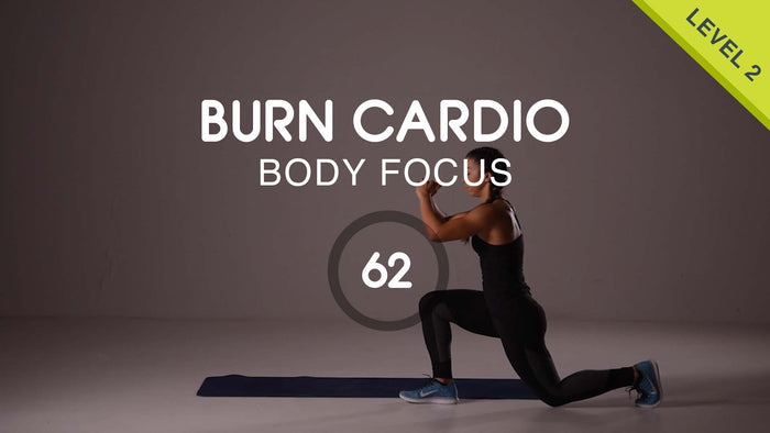 Burn Cardio 62: ejercicios cardiovasculares para el desarrollo del equilibrio en del tren superior