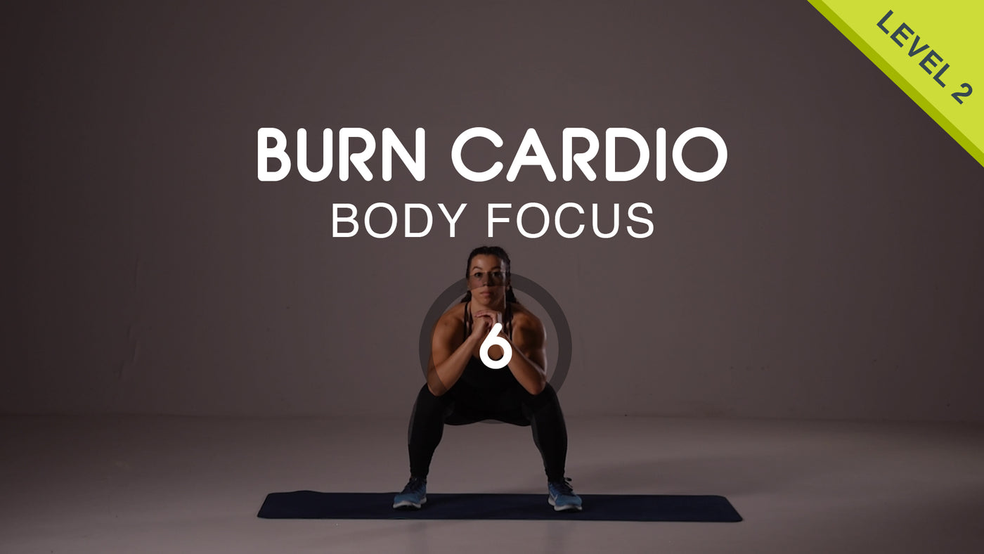 Burn Cardio 06 - Intermediate Plyo & Core Workout with No Equipment