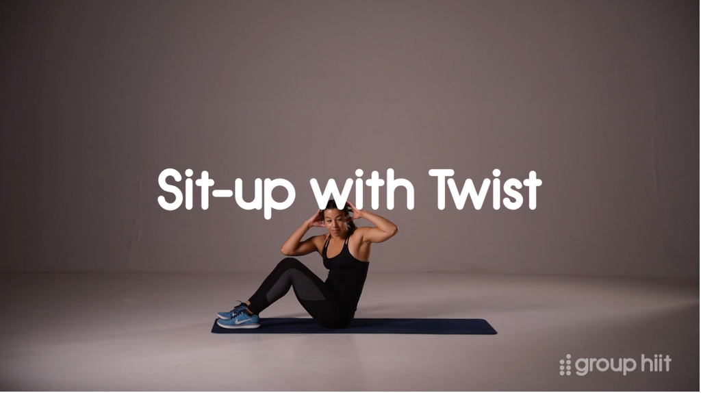 Sit up twist exercise hotsell