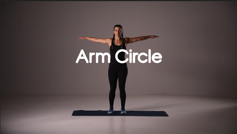 How to do an arm circle exercise