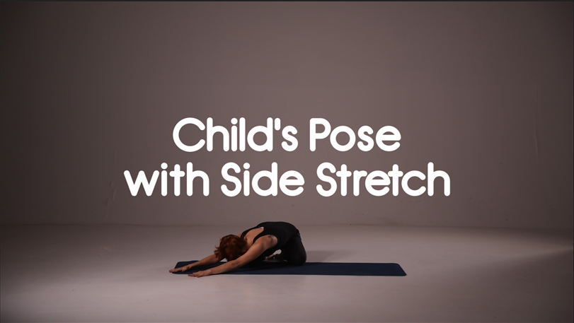 Child's Pose with Side Stretch