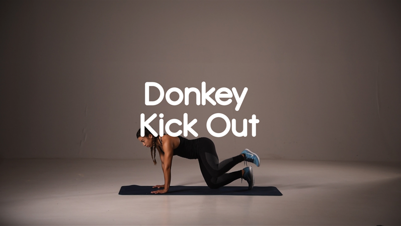 How to do a donkey kick out hiit exercise