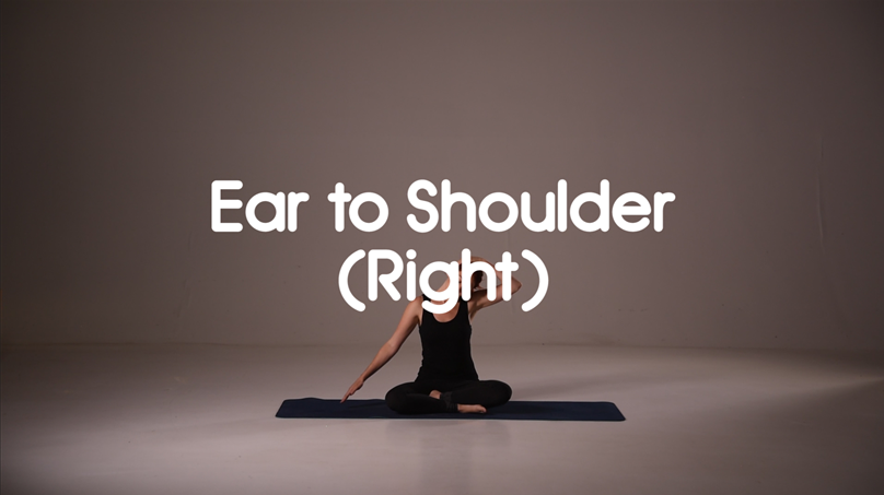 How to do Ear to Shoulder Stretch Video - Yoga Poses – Group HIIT