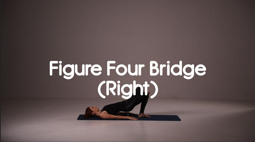 Figure Four Rocking How to do Figure Four Bridge Video - Yoga Poses – Group HIIT