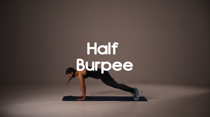 How to do half burpee hiit exercise