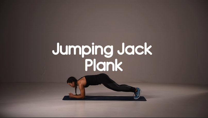 How to do jumping jack plank hiit exercise