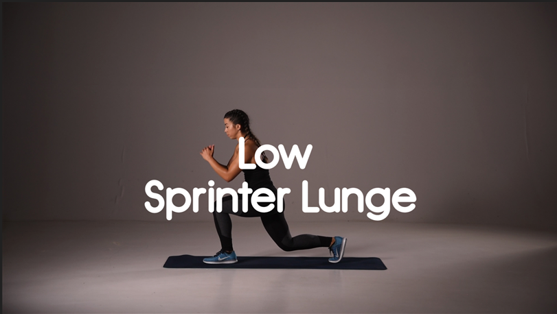 How to do a low sprinter lunge hiit exercise