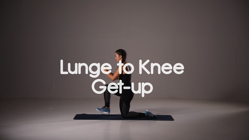 How to do lunge knee get up hiit exercise
