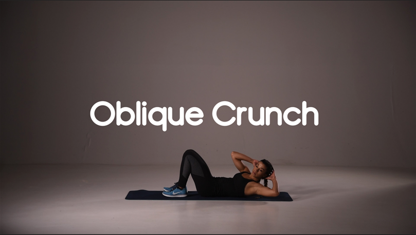 how to do oblique crunch hiit