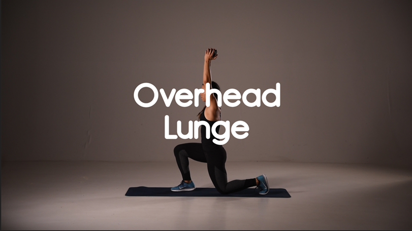 How to do overhead lunge hiit exercise