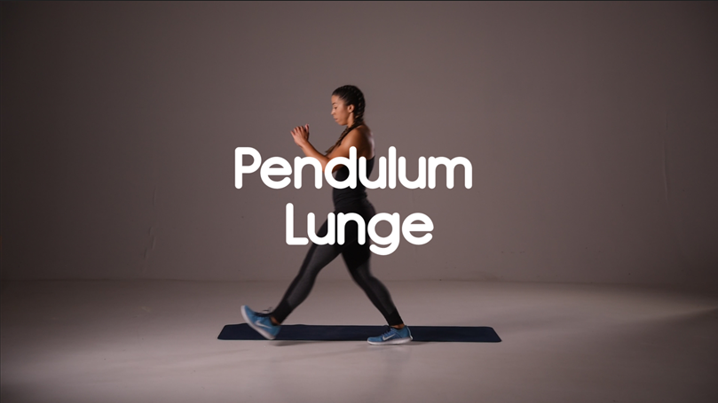 how to do pendulum lunge hiit exercise