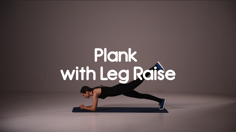 How to do plank with leg raise hiit exercise