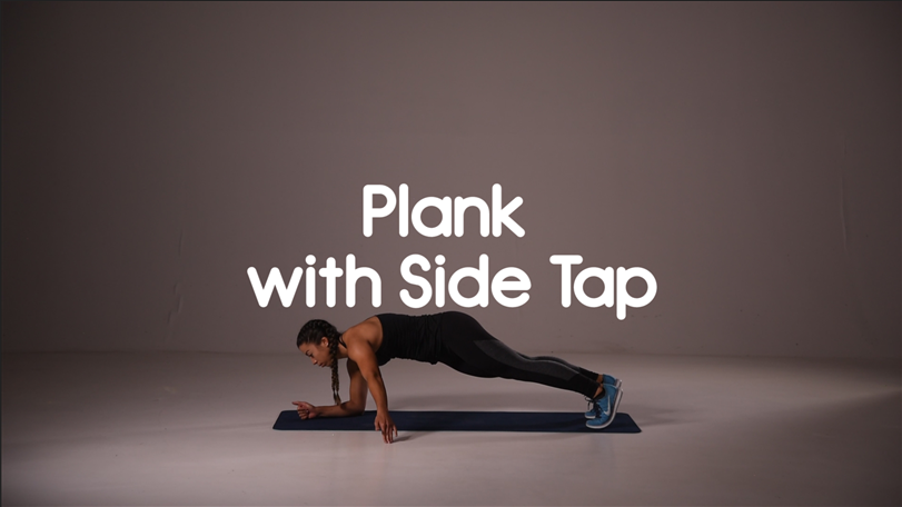 How to do plank with side tap hiit exercise