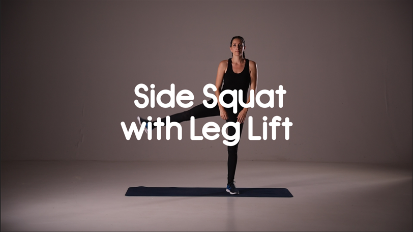 How to do Side Squat with Leg Lift Hiit Exercise