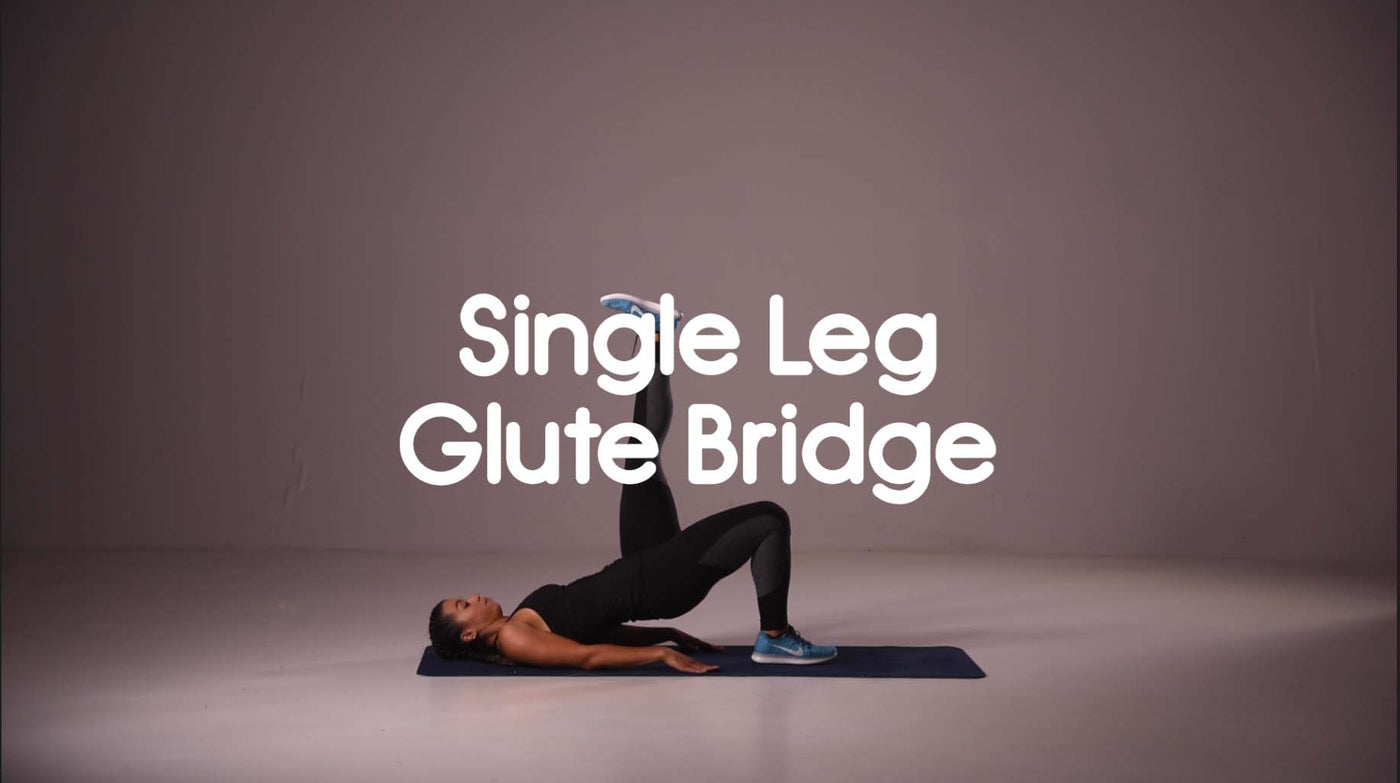 Single Leg Glute Bridge Demo Image