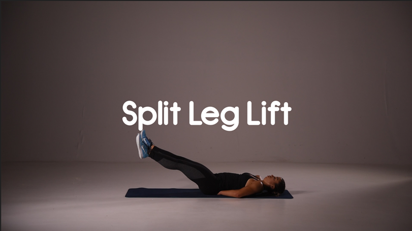 split leg lift hiit abs