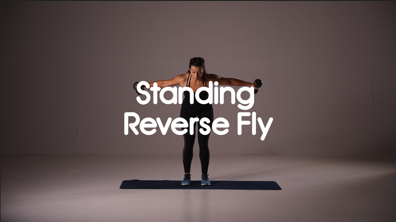 How to do Standing Reverse Fly hiit exercise
