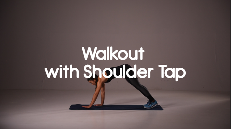 How to do walk out with shoulder tap hiit exercise